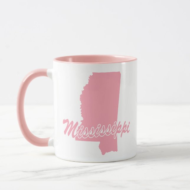 État Rose Du Mississippi En Forme De Mug (Gauche)