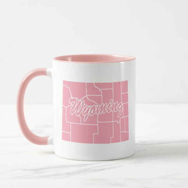 État Rose Du Wyoming Forme Mug (Gauche)
