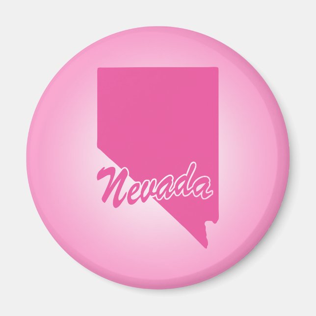 État Rose Nevada Magnet (Devant)