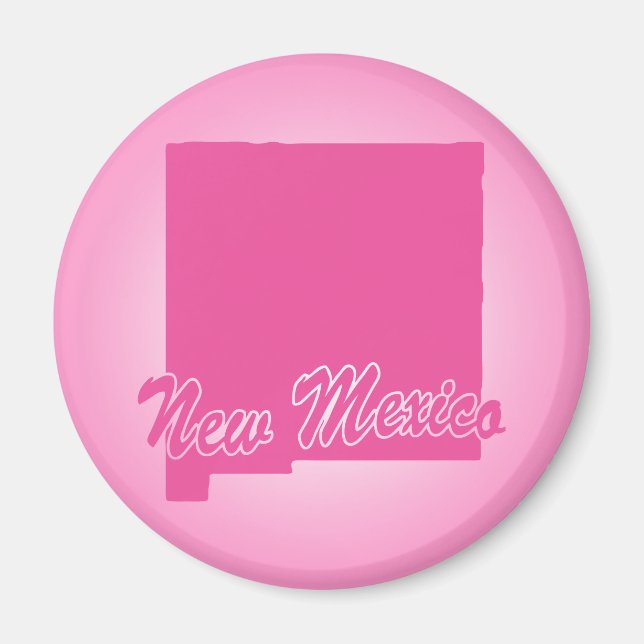 État rose Nouveau-Mexique Magnet (Devant)