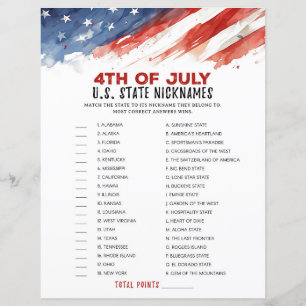 État Surnom 4 juillet partie