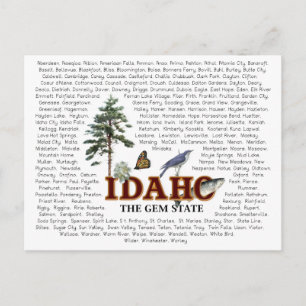 États américains - Carte postale Idaho
