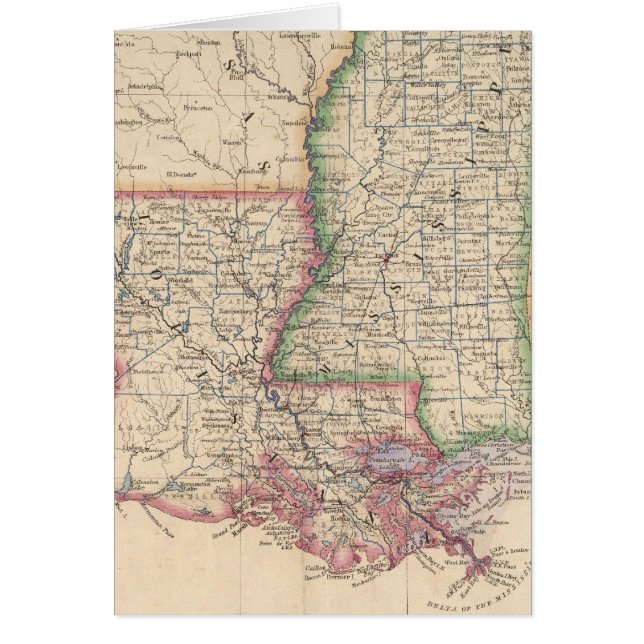 États du Mississippi et de Louisiane (Devant)