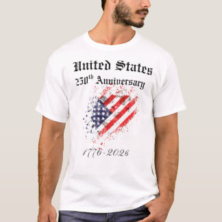 États-Unis 250e anniversaire T-shirt hommes