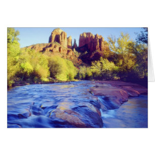 États-Unis, Arizona, Sedona. Cathedral Rock reflét