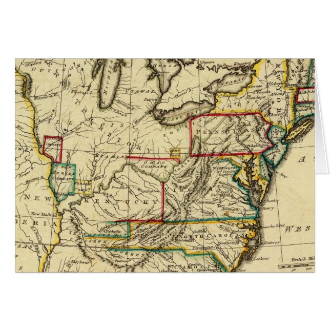 États-Unis avec limites définies (Devant horizontal)