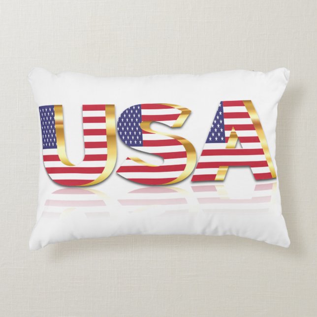 États-Unis Coussin de l'Accent Drapeau américain (Devant)