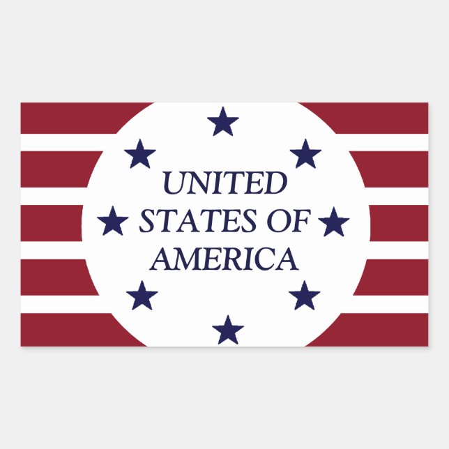 ÉTATS-UNIS D'AMÉRIQUE STICKERS (Devant)