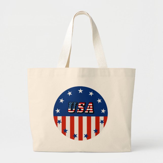 États-Unis - Drapeau américain et étoiles en sac c (Devant)