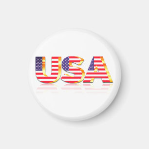 États-Unis Drapeau cadeau Magnet - Patriotique