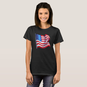 États-Unis Drapeau féminin T-shirt