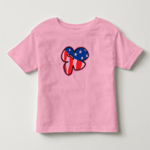États-Unis Drapeau Hibiscus Enfants & T-shirts Tod