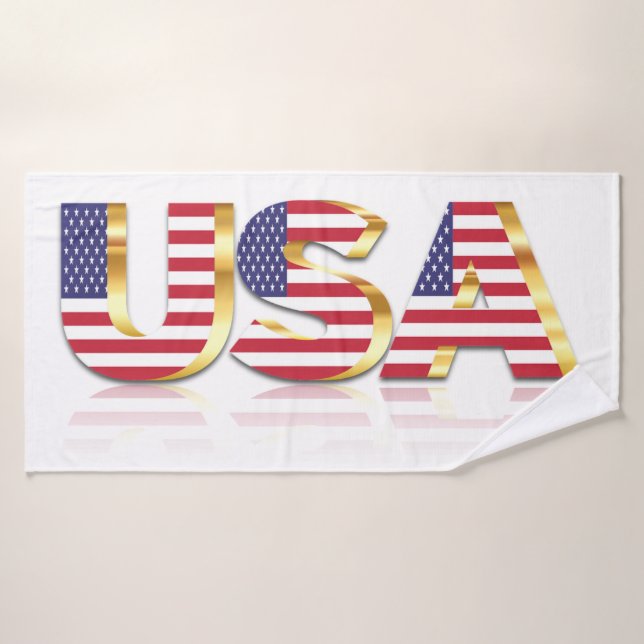 Etats-Unis Drapeau Serviettes de bain Patriotique  (Serviette de bain)
