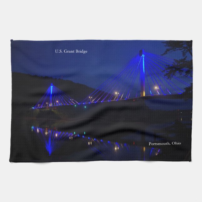 États-Unis Grant Bridge serviette de cuisine (Horizontal)
