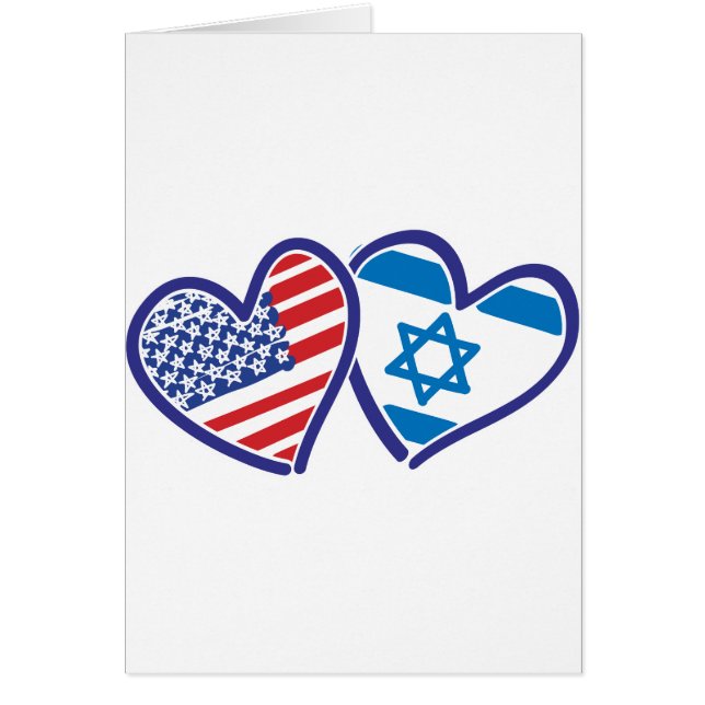 États-Unis Israël Coeur drapeaux (Devant)