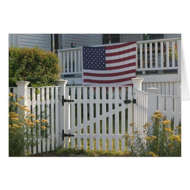 États-Unis, Massachusetts, Gloucester : Clôture pa (Devant horizontal)