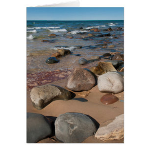 États-Unis, Michigan. Galets arrondis sur 12 Mile