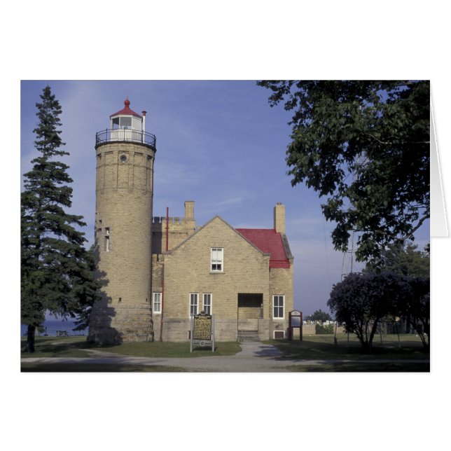 États-Unis, Michigan Old Mackinac Point Lighthouse (Devant horizontal)
