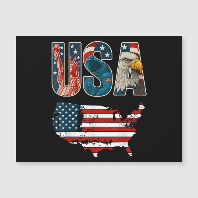 Etats-Unis Patriotique 4 juillet Amérique Drapeau  (Devant)