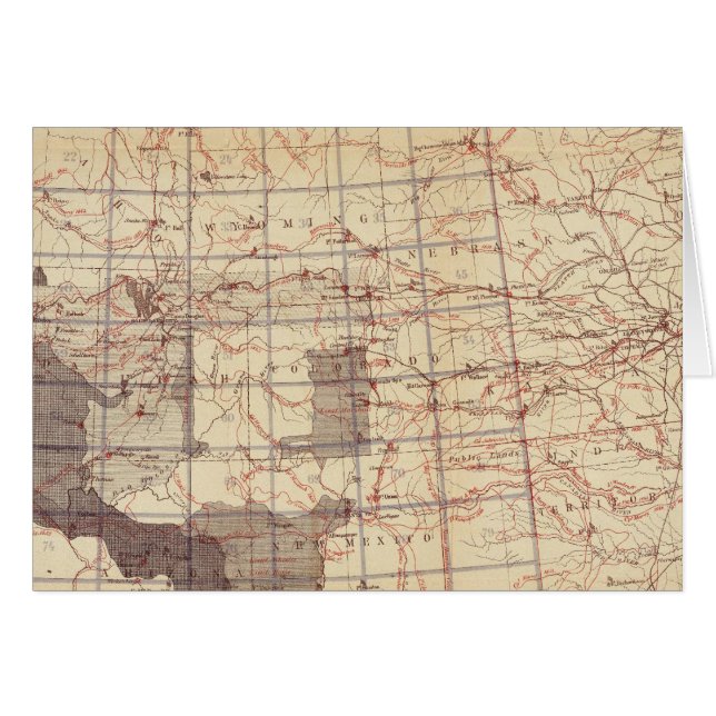 États-Unis Plan de progrès des routes et des stati (Devant horizontal)