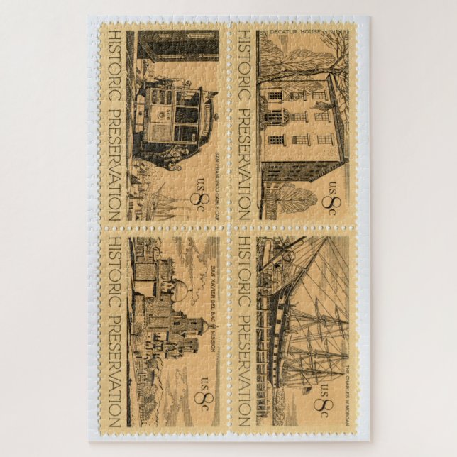 États-Unis Postage Timbre Jigsaw Puzzle (Vertical)