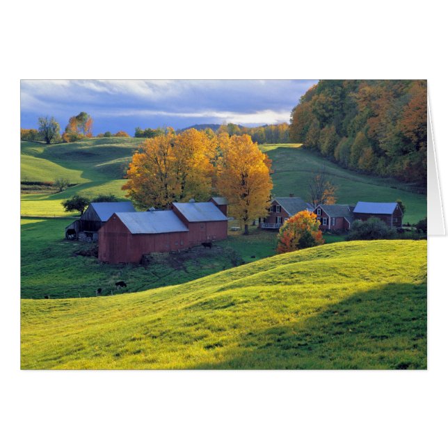 États-Unis, Vermont, Jenne Farm. Collines vertes o (Devant horizontal)