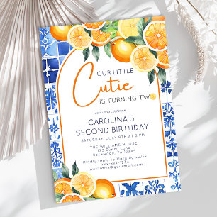 Été 2 Anniversaire Invitation