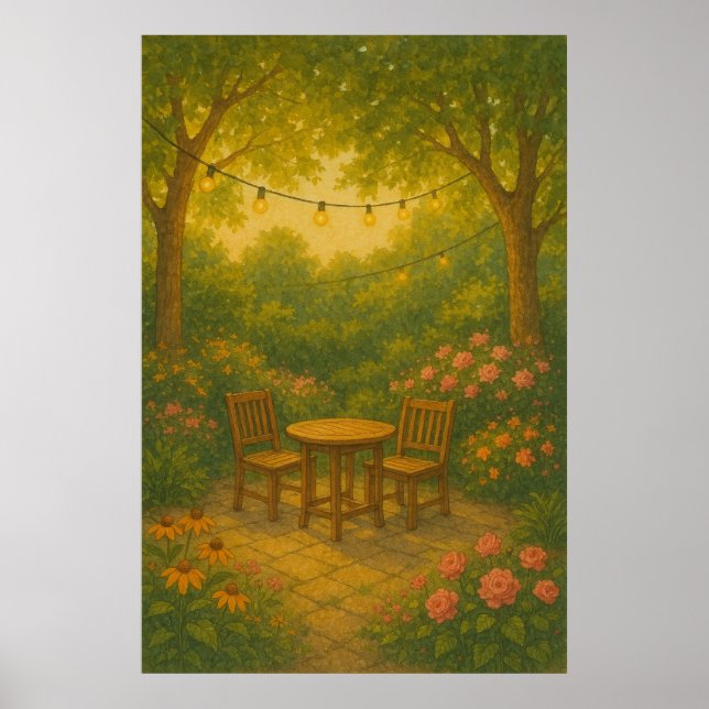 Été 9, Lumière Jardin, Impression saisonnière (Devant)