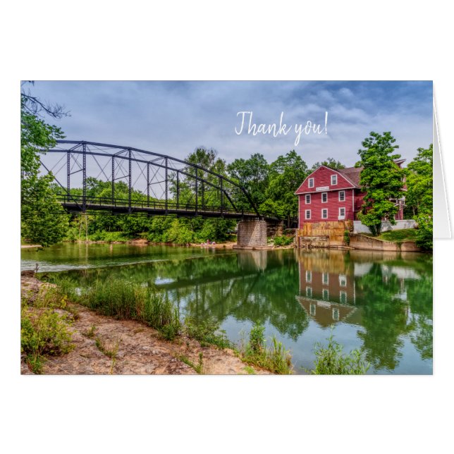 Été À War Eagle Mill Carte de remerciements (Devant Horizontal)