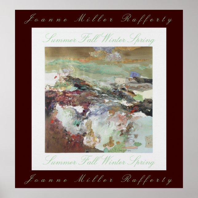 Été Automne Hiver Printemps Poster (Devant)