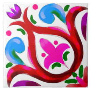 Été, Carreaux siciliens, majolica, céramique