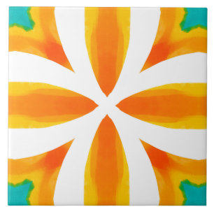 Été, Carreaux siciliens, majolica, céramique