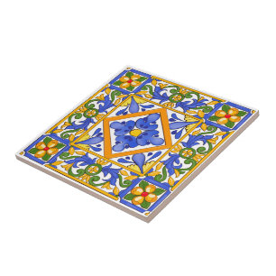 Été, Carreaux siciliens, majolica, Méditerranée