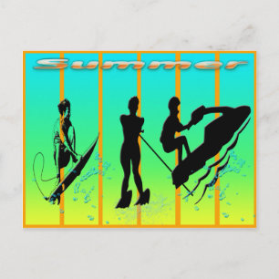 Été - Carte postale Sports nautiques