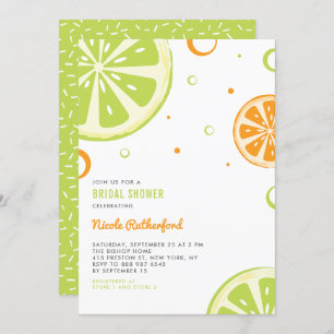 Été Citrus Slices Douche nuptiale Invitation