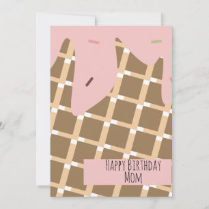 Été Crème glacée Cone Motif de séchage Anniversair