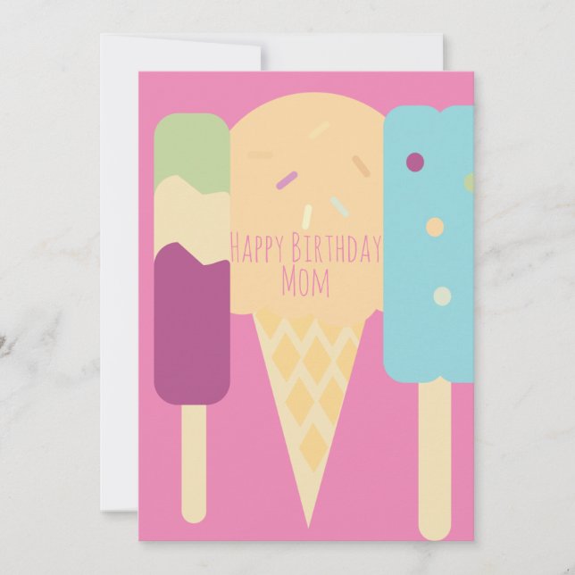 Été Crème glacée Variété Saupoudrées Anniversaire (Devant)