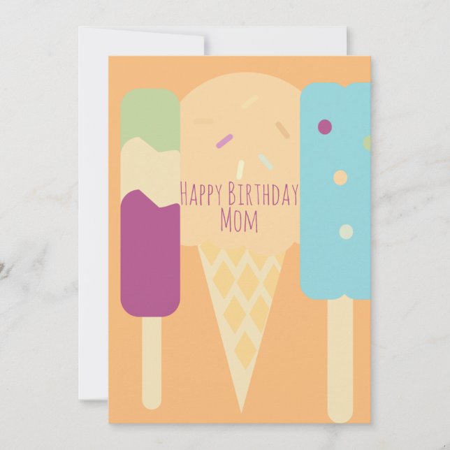 Été Crème glacée Variété Saupoudrées Anniversaire (Devant)