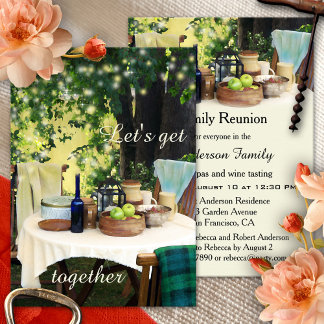 Été Famille Pays Réunion Fête Invitation