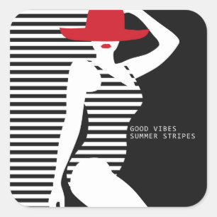 Été Femme autocollant