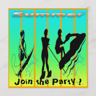 Été - invitation de sports aquatiques