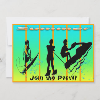 Été - Invitation pour sports nautiques