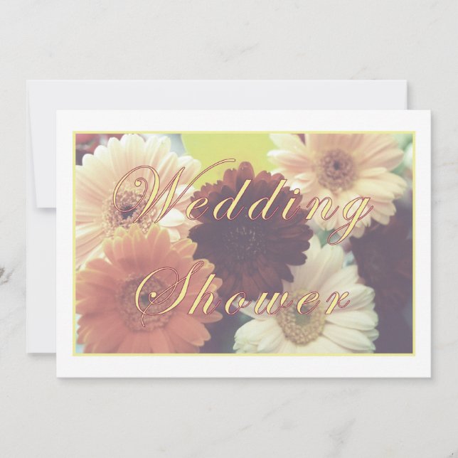 Été Matin Daisy Invitation Wedding shower (Devant)