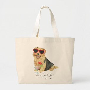 Été Norfolk Terrier Grand Sac fourre-tout