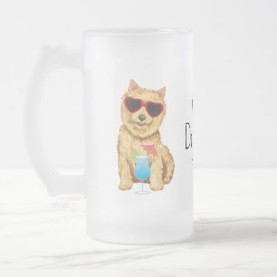 Été Norwich Terrier Verre congelé Mug de bière