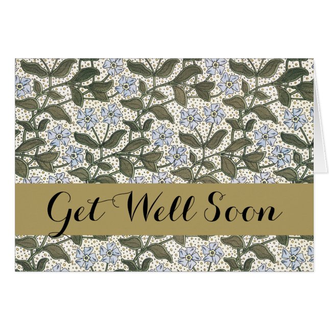 Été Périwinkel Fleur Plutôt Élégant Floral (Devant horizontal)