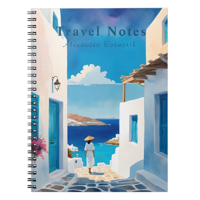Été personnalisé en Grèce Carnet de voyage - (Devant)