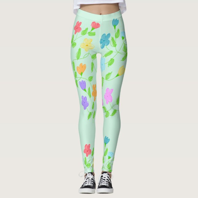 Été Plage Leggings (Devant)