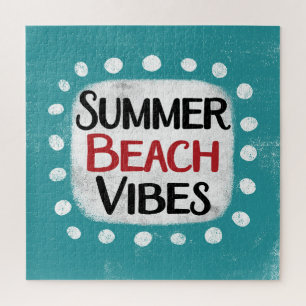 Été Plage Vibes Jigsaw Puzzle