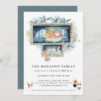 Été rétro | Invitation de la partie de pool